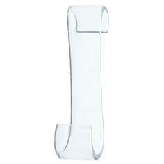 Крючки и планки для ванной комнаты крючок одинарный B26 S-образный пластик прозрачный Prima Nova