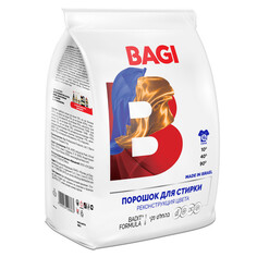 Средства для стирки белья порошок стиральный БАГИ Реконструкция цвета мягкая упаковка 650г концентрат Bagi
