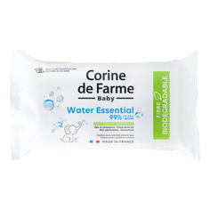 CLEANSING WATER WIPES WATER ESSENTIAL Салфетки влажные непарфюмированные - с рождения Corine de Farme