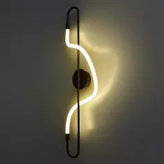 Светильник настенный светодиодный бра Fancy FR6059WL-L28B цвет черный Freya