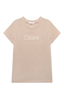 Хлопковая футболка Chloé Chloe
