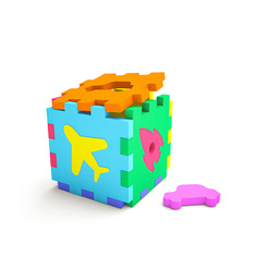 развивающая игрушка ELBASCO Развивающая игра Кубик-сортер Транспорт 1.0 Elbasco