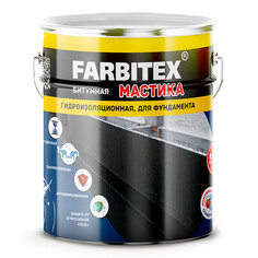 Мастики, олифы, влагоизоляторы мастика гидроизоляционная FARBITEX битумная 4кг, арт.4300003454