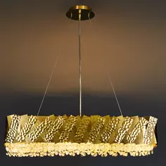 Люстра подвесная Artistico 4 лампы 15 м² цвет золотой Maytoni