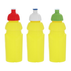 Бутылка для воды велосипедная, 400 мл, с поильником, 18 х 6.2 х 6.2 см, желтая NO Brand
