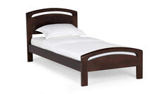 Кровать из массива сосны Regina Extra, размер 90х200, цвет темный орех Аскона