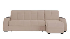 Угловой диван Domo Pro c накладкой Венге, стежка квадрат