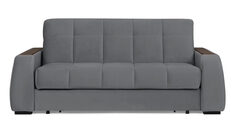 Прямой диван Domo Pro с накладкой цвет Венге, стежка квадрат
