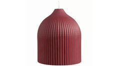 Свеча декоративная Edge 10,5 см цвет бордовый Tkano