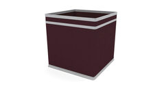 Коробка-куб Классик new 22 22 22 см цвет бордо