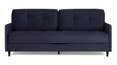 Прямой диван Amani PRO с узкими подлокотниками, ножки пластик Аскона