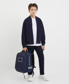 Рюкзак формованный с эргономичной спинкой синий для мальчика Gulliver
