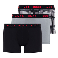 Мужские трусы Medium Grey 3-Pack Logo Waistband Trunk Hugo