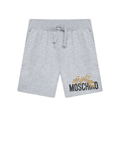 Трикотажные бермуды с лого Moschino