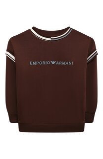 Хлопковый свитшот Emporio Armani