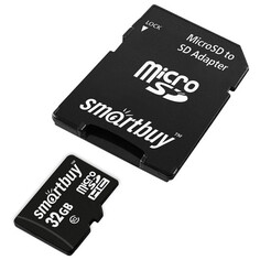 Модули памяти карта памяти micro SDHC SMARTBUY 32GB Class 10 с адаптером SD LE