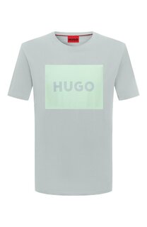 Хлопковая футболка HUGO