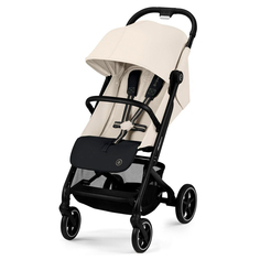 Коляска Beezy Canvas White с дождeвиком и бампером CYBEX