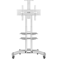 Стойка мобильная ONKRON TS1552 на 1 ТВ, 40-70" от 200х200 до 400х600, наклон 0º поворот 0º, макс. нагр 45.5кг, высота 1200-1500мм, кабель-канал, 2 пол