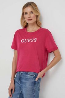 Футболки Guess, розовый