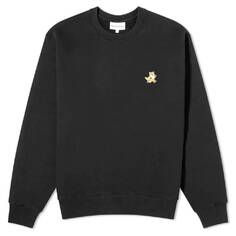 Толстовка Maison Kitsune Speedy Fox Patch Crew, черный