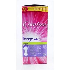 Прокладки Carefree Plus, большие свежие