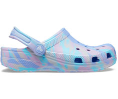 Классические мраморные сабо Crocs детские, цвет Moon Jelly / Multi