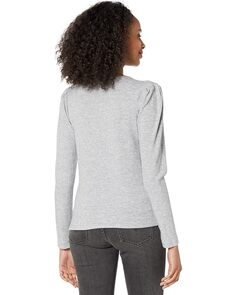 Топ 1.STATE Puff Long Sleeve Crewneck Top, цвет Silver Heather