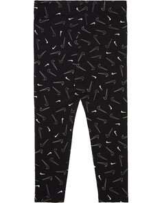 Брюки Nike NSW Favorites Print Leggings, черный/белый