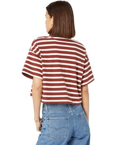 Поло Levi&apos;s Premium Astrid Polo, цвет Cinnamon Fired Brick Stripe