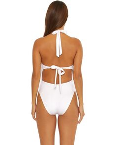 Купальник Trina Turk Monaco Halter One-Piece, белый