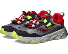 Кроссовки Saucony Wind Shield 3.0, цвет Grey/Red/Citron