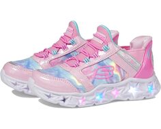 Кроссовки Skechers Slip-Ins-Galaxy Lights - Tie-Dye Takeoff 303707L, цвет Pink/Multi