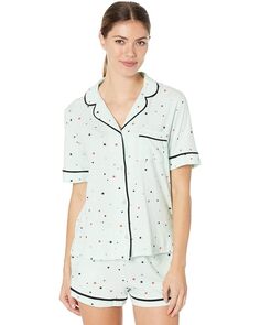 Пижамный комплект DKNY Short Sleeve Boxer PJ Set, цвет Fresh Stars