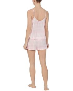 Пижамный комплект DKNY Cami Boxer PJ Set, цвет Sorbet Plaid