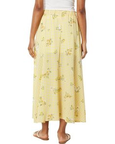 Юбка BCBGeneration Maxi Skirt V1VX3B29, цвет Lemon Gingham Print