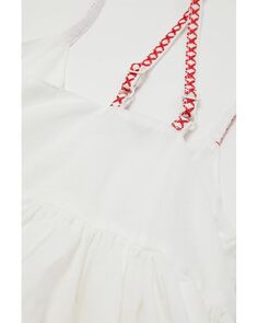 Платье Stella Mccartney Dress with Flower Embroidery, белый