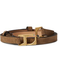 Ремень rag &amp; bone Olympus Skinny Belt, цвет Cigar Suede