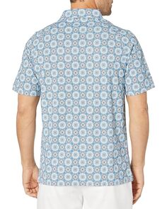 Поло Callaway Artisan Foulard Print Polo, ярко-белый