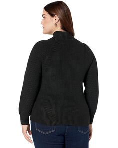 Свитер Calvin Klein Rib Mock Neck with Cable Sleeve, черный