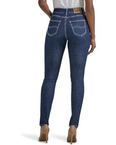 Джинсы Lee Legendary High-Rise Skinny Flex Motion Jeans, цвет Deepest Dark