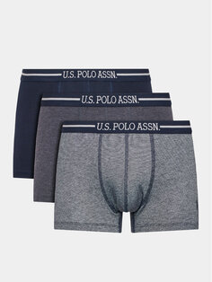 Комплект из 3 боксеров U.S. Polo Assn., синий