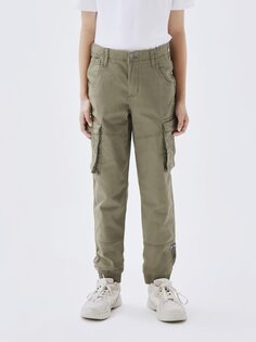 Брюки карго NKMRYAN CARGO R TWI PANT 2222-BA Name it, цвет deep lichen green