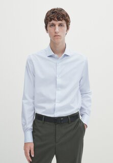 Деловая рубашка WITH DOUBLE CUFFS Massimo Dutti, цвет light blue