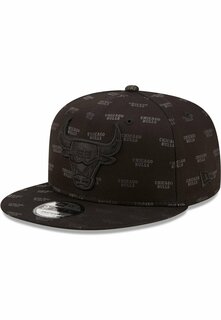 Бейсболка FIFTY MONOGRAM CHICAGO BULLS New Era, цвет black