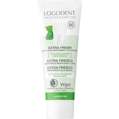 Зубная паста Logona Extra Fresh Daily Care с перечной мятой, без фтора, 75 мл