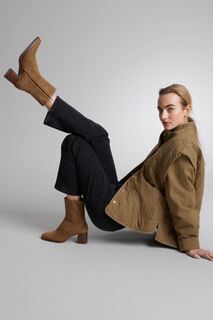 Классические ботильоны из кожи и другие истории H&amp;M, бежевый H&M