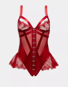 Красное открытое боди Ann Summers The Extrovert