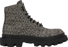 Кроссовки Dolce &amp; Gabbana Combat Boot &apos;Allover Logo - Marrone&apos;, коричневый