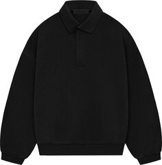 Поло Fear of God Essentials Long-Sleeve &apos;Jet Black&apos;, черный